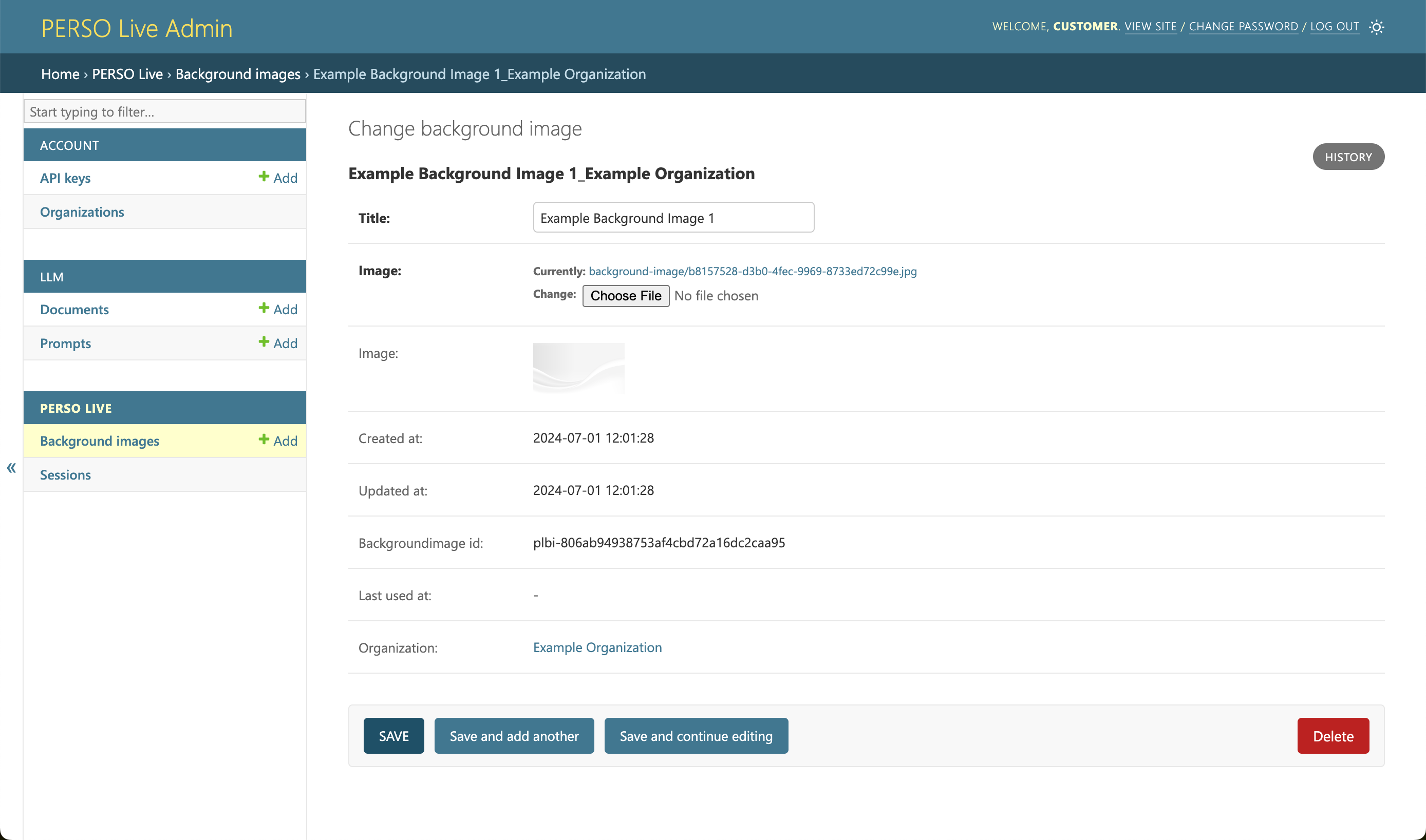 View backgroundimage